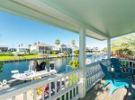 Enjoy gorgeous views and relaxing canal breezes from the deck